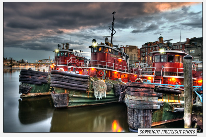 Portsmouth NH Tugs HDR Image