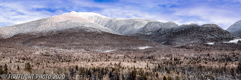 Landscape;Panoramic;Pan;New Hampshire;NH;Snow;Frost;Lafayette;Notch;NH;DJ