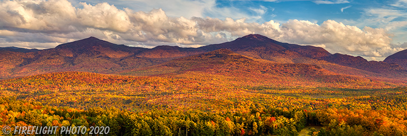 Landscape;Panoramic;Pan;New Hampshire;NH;Foliage;Sunset;Mt Lafayette;Franconia Range