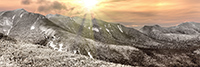 Landscape;Panoramic;Pan;New-Hampshire;NH;Snow;Frost;sunset;sun;Kancamagus;Pass;NH;DJ