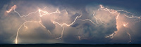 Landscape;Panoramic;Pan;South-Dakota;SD;Lightning;Storm;Night;Electrical-Storm