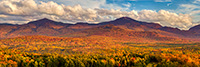 Landscape;Panoramic;Pan;New-Hampshire;NH;Foliage;Sunset;Mt-Lafayette;Franconia-Range