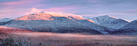 Landscape;Panoramic;Pan;New-Hampshire;NH;Winter;Snow;clouds;Mt-Washington;Presidential-Range