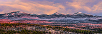 Landscape;Panoramic;Pan;New-Hampshire;NH;Winter;Snow;clouds;Mt-Lafayette;Kinsman-Range