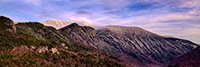 Landscape;Panoramic;Pan;New-Hampshire;NH;Winter;Snow;Sunset;Kinsman-Range;Franconia-Range
