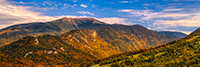 Landscape;Panoramic;Pan;New-Hampshire;NH;Foliage;Sky;Lafayette;Notch;NH;Drone