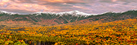landscape;forest;foliage;trees;red;yellow;fall;snow;Mt-Washington;Mountains;NH;Drone