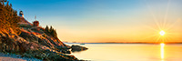 Landscape;Panoramic;Pan;Maine;ME;Owls-Head;Sunrise;Lighthouse;Ocean;cliff