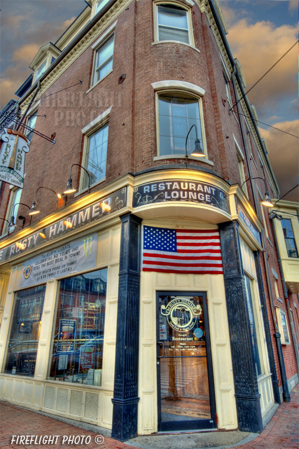 Rusty Hammer;Lounge;Restaurant;Portsmouth;New Hampshire;Photo to art;art;landscape;building
