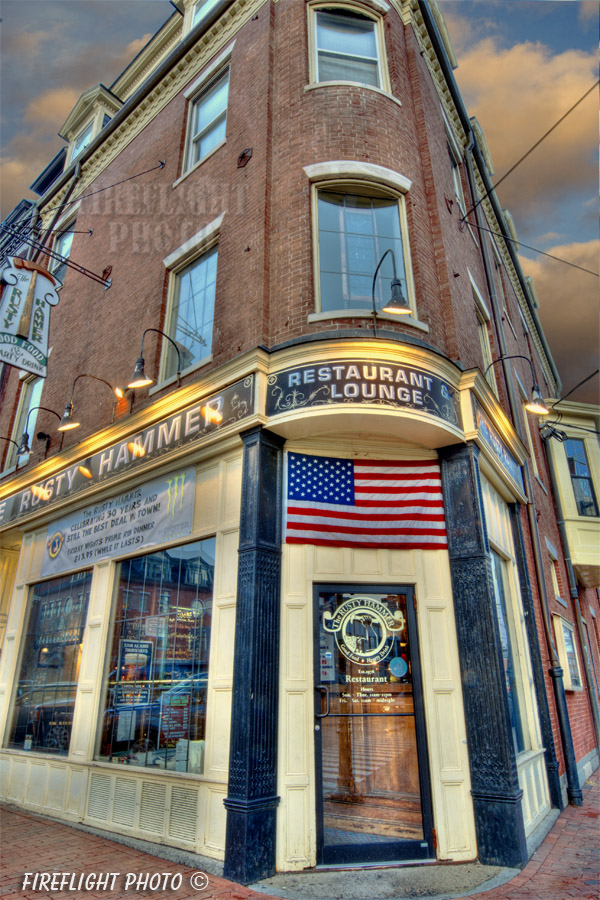 Rusty Hammer;Lounge;Restaurant;Portsmouth;New Hampshire;Photo to art;art;landscape;building