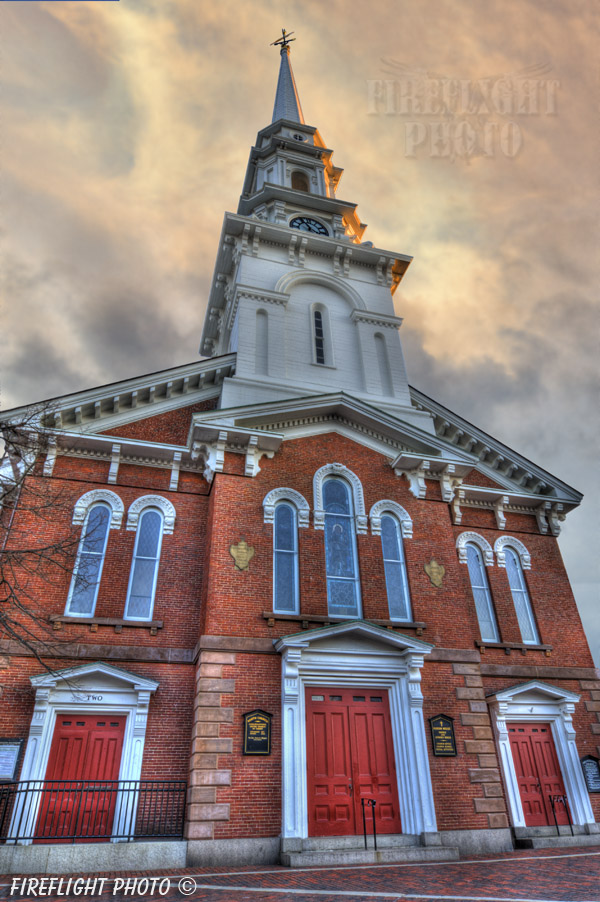 Church;North Church;Portsmouth;New Hampshire;Photo to art;art;landscape;building;artwork