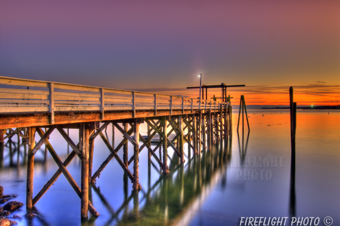 Pier;Route 103;landmark;water;scenic;Kittery;Maine;Photo to art;art;landscape;sunset