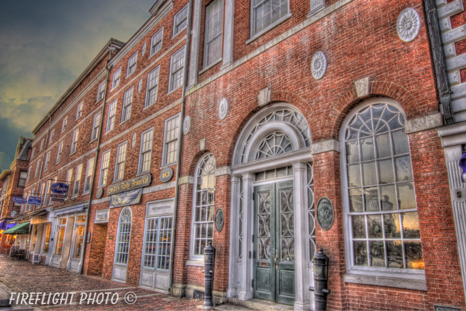 Downtown;Night;Street;Portsmouth;New Hampshire;Photo to art;art;landscape;building;store