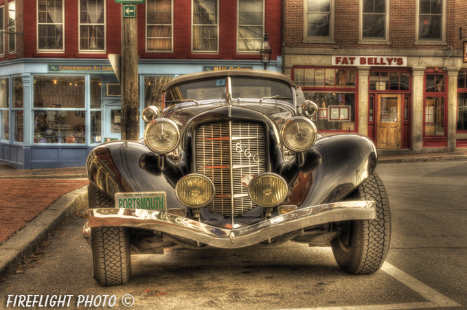 Hot Rod;Portsmouth;New Hampshire;Photo to art;art;landscape;building