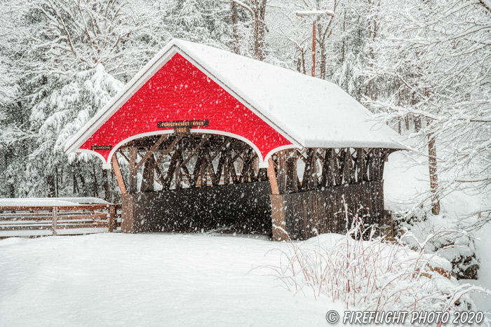 Landscape;Flume Gorge;Flume;New Hampshire;NH;Winter;Snow;bridge;covered bridge;Z7