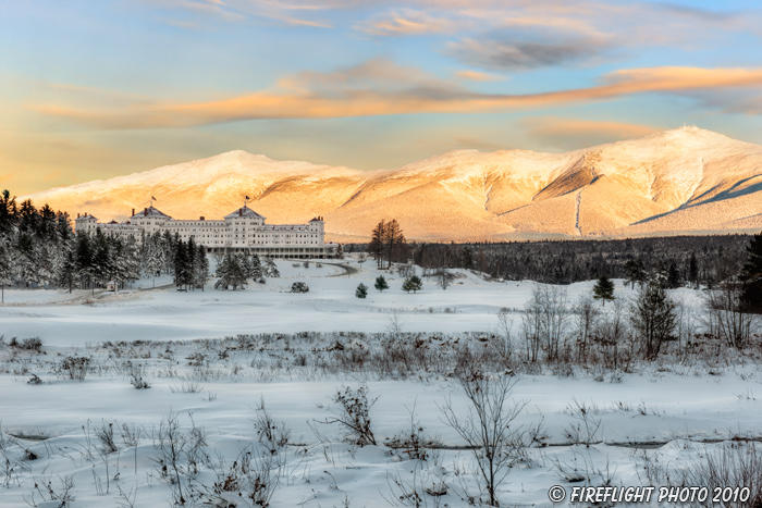 Mountain;Hotel;Mount Washington;Mt Washington;New Hampshire;Winter;Snow;Sunset;Photo to art;art;landscape;building;artwork