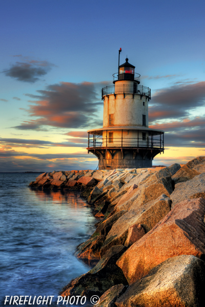 Lighthouse;Maine;Light;Headlight;Portland;rocks;Photo to art;art;landscape;building;artwork