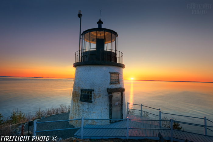 Lighthouse;Maine;Light;Headlight;owls head;West Penobscot Bay;rocks;Photo to art;art;landscape;building;Sunrise;artwork