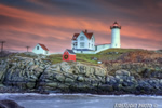 lighthouse;sunset;Cape-Neddick;Maine;Photo-to-art;art;landscape;artwork;rocks;ocean