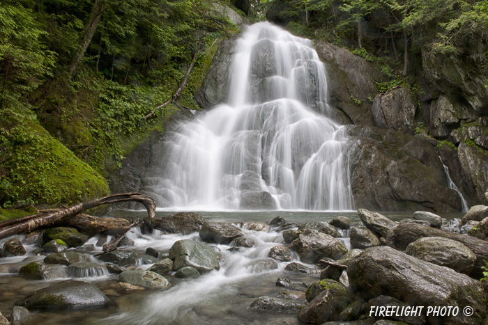 landscape;waterfall;Glen Moss Waterfall;waterfall;water;rocks;Granville;VT;D3X
