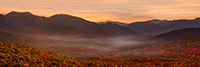 Kancamagus Pass Foliage Sunset Panoramic Photo